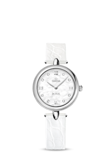 Omega De Ville Prestige Dewdrop Quartz 27.4 Stainless Steel / MOP